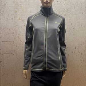 Columbia Women's Omni-Wick Dark gray/yellow stitching jacket